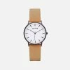 Votch Moment Watch With Black & White Dial | Tan Vegan Leather Strap Accessories