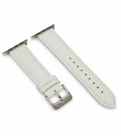 Votch Apple Watch Compatible Vegan Watch Strap | Off White & Silver