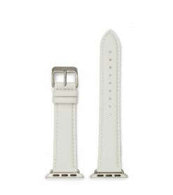 Votch Apple Watch Compatible Vegan Watch Strap | Off White & Silver
