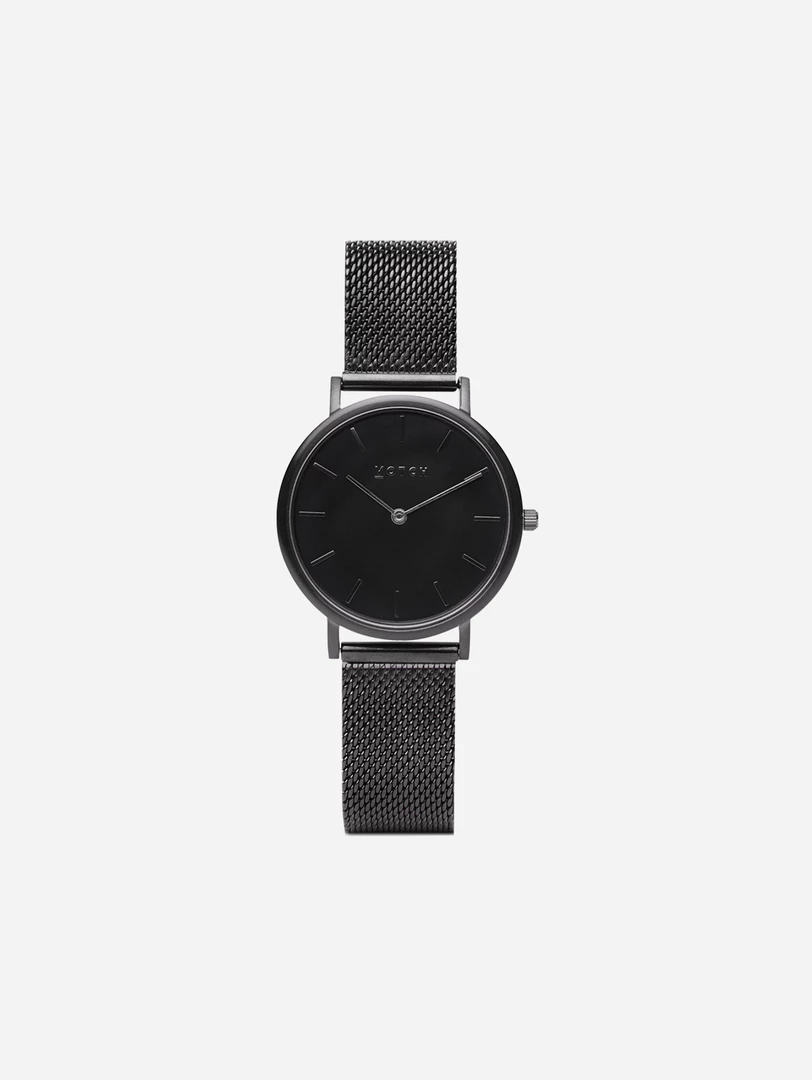 Votch Accessories Petite Watch With Black Dial | Black Mesh Strap 3 Votch Accessories Petite Watch With Black Dial | Black Mesh Strap