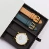Votch Accessories Petite Watch With Gold & Black Dial Gift Set | Multi Vegan Leather Straps