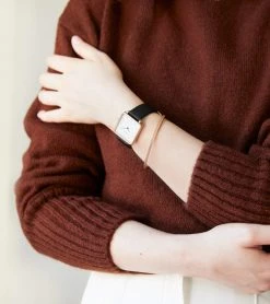 Votch Kindred Watch With Rose Gold & White Dial | Black Vegan Leather Strap Accessories