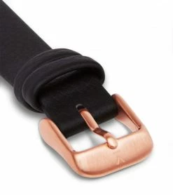 Votch Kindred Watch With Rose Gold & White Dial | Black Vegan Leather Strap Accessories