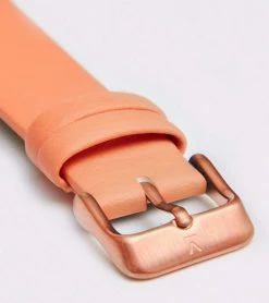 Votch Moment Watch With Rose Gold & White Dial | Coral Vegan Leather Strap Accessories