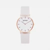 Votch Classic Watch With Rose Gold & White Dial Watch | Light Grey Vegan Leather Strap Accessories
