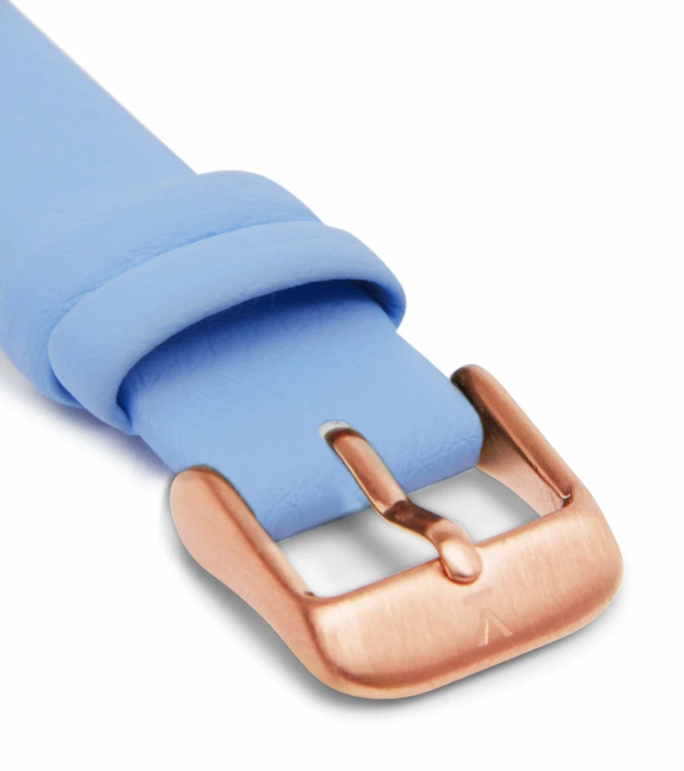 Votch Kindred Watch With Rose Gold & White Dial | Sky Blue Vegan Leather Strap Accessories 5 Votch Kindred Watch With Rose Gold & White Dial | Sky Blue Vegan Leather Strap Accessories