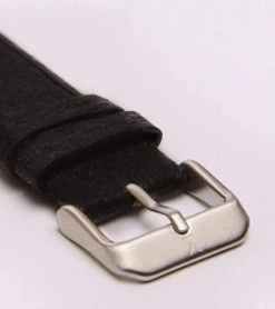 Votch Accessories Classic Watch With Silver & White Dial | Black Piñatex Vegan Leather Strap