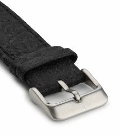 Votch Accessories Aalto Watch With Silver & Black Dial | Black Piñatex Vegan Leather Strap