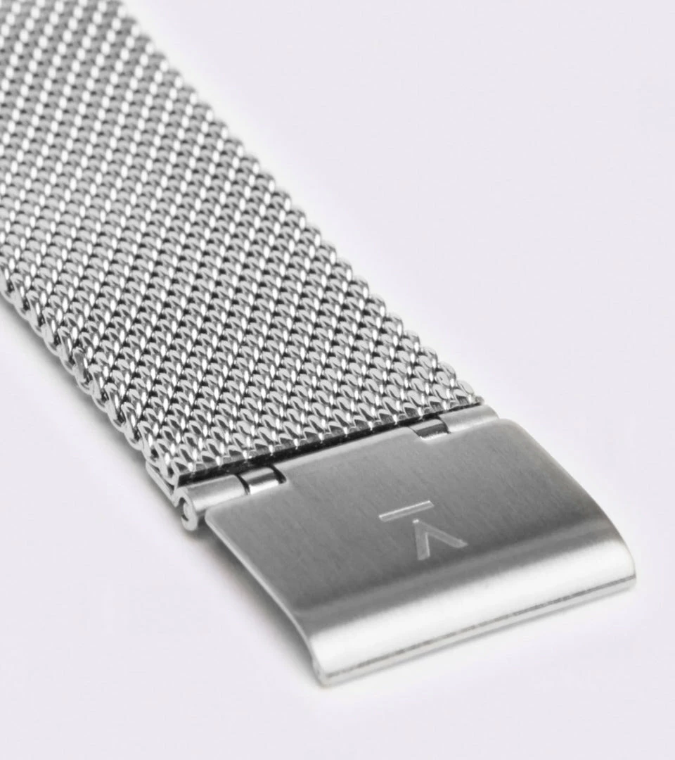 Votch Accessories Petite Watch With Silver & Black Dial | Silver Mesh Strap 5 Votch Accessories Petite Watch With Silver & Black Dial | Silver Mesh Strap