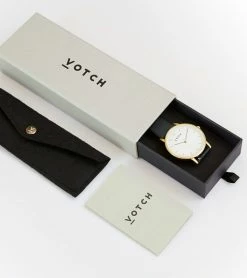 Votch Petite Watch With Silver & White Dial | Slate Grey Vegan Leather Strap 11 Votch Petite Watch With Silver & White Dial | Slate Grey Vegan Leather Strap