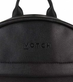 Votch Bags The Give Apple Leather Vegan Backpack | Black