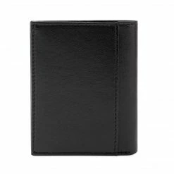 Watson & Wolfe Accessories Vegan Leather RFID Protective Card Wallet With Notes Pocket | Black & Red