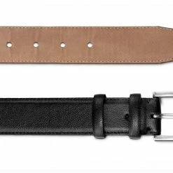 Watson & Wolfe Taylor Classic Vegan Leather Belt | Black Accessories