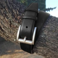 Watson & Wolfe Taylor Classic Vegan Leather Belt | Black Accessories