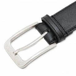 Watson & Wolfe Coleman Classic Vegan Leather Belt | Black