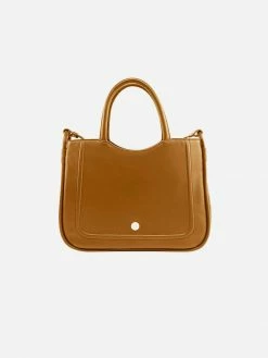 Watson & Wolfe Florence Silicone Vegan Leather Bag | Caramel Bags