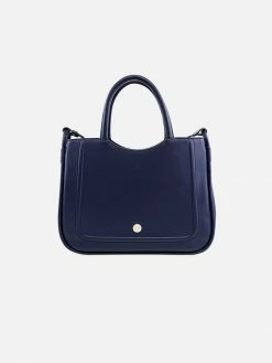 Watson & Wolfe Bags Florence Silicone Vegan Leather Bag | Navy Blue
