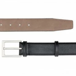 Watson & Wolfe Accessories Miller Classic Vegan Leather Belt | Black