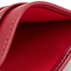 Watson & Wolfe Accessories Slim Vegan Leather RFID Protective Card Holder | Red Bark