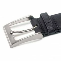 Watson & Wolfe Three-Piece Construction Cork Vegan Belt | Black