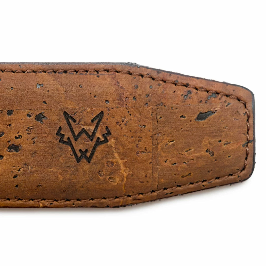 Watson & Wolfe Three-Piece Construction Cork Vegan Belt | Brown Accessories 6 Watson & Wolfe Three-Piece Construction Cork Vegan Belt | Brown Accessories