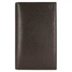 Watson & Wolfe Vegan Leather Passport Holder | Brown
