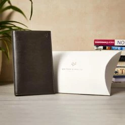 Watson & Wolfe Vegan Leather Passport Holder | Brown