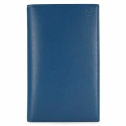 Watson & Wolfe Accessories Vegan Leather Passport Holder | Navy Blue