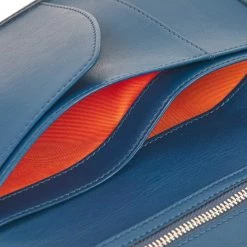 Watson & Wolfe Accessories Vegan Leather Passport Holder | Navy Blue