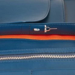 Watson & Wolfe Accessories Vegan Leather Passport Holder | Navy Blue