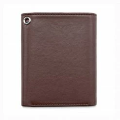 Watson & Wolfe Trifold Vegan Leather RFID Protective Wallet For Key Belt Chain | Chestnut Brown Accessories 12 Watson & Wolfe Trifold Vegan Leather RFID Protective Wallet For Key Belt Chain | Chestnut Brown Accessories