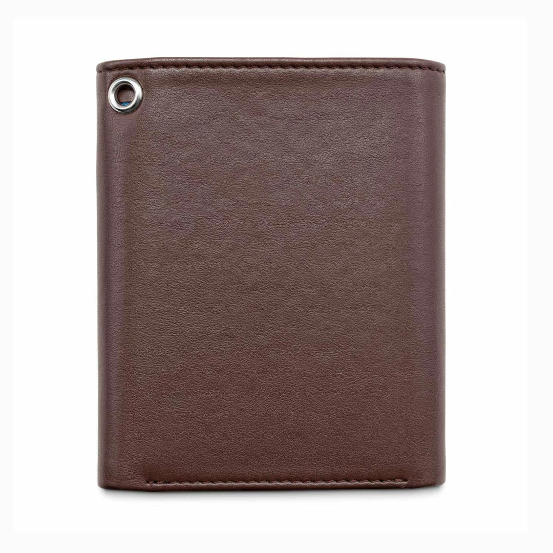 Watson & Wolfe Trifold Vegan Leather RFID Protective Wallet For Key Belt Chain | Chestnut Brown Accessories 7 Watson & Wolfe Trifold Vegan Leather RFID Protective Wallet For Key Belt Chain | Chestnut Brown Accessories