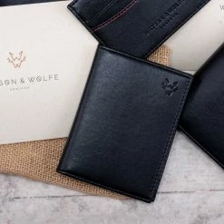 Watson & Wolfe Vegan Leather RFID Protective Bifold Card Holder | Black 15 Watson & Wolfe Vegan Leather RFID Protective Bifold Card Holder | Black