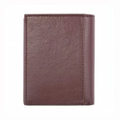 Watson & Wolfe Vegan Leather RFID Protective Card Wallet With Notes Pocket | Chestnut Accessories