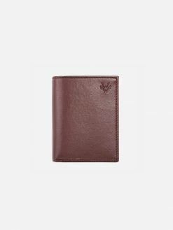 Watson & Wolfe Vegan Leather RFID Protective Card Wallet With Notes Pocket | Chestnut Accessories