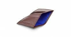 Watson & Wolfe Vegan Leather RFID Protective Card Wallet With Notes Pocket | Chestnut Accessories