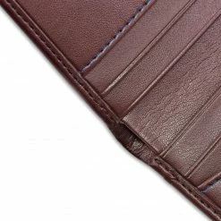 Watson & Wolfe Vegan Leather RFID Protective Card Wallet With Notes Pocket | Chestnut Accessories