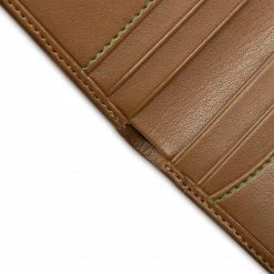 Watson & Wolfe Accessories Vegan Leather RFID Protective Card Wallet With Notes Pocket | Toffee