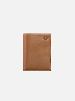 Watson & Wolfe Accessories Vegan Leather RFID Protective Card Wallet With Notes Pocket | Toffee