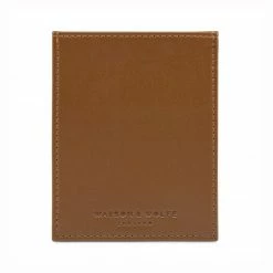 Watson & Wolfe Accessories Vegan Leather RFID Protective Nano Card Case | Toffee