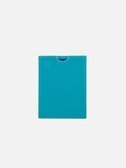 Watson & Wolfe Accessories Vegan Leather RFID Protective Nano Card Case | Turquoise