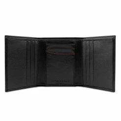 Watson & Wolfe Vegan Leather RFID Protective Trifold Wallet | Black