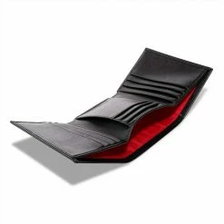 Watson & Wolfe Vegan Leather RFID Protective Trifold Wallet | Black