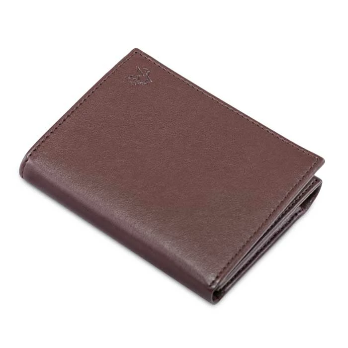 Watson & Wolfe Vegan Leather RFID Protective Trifold Wallet | Chestnut Brown Accessories 8 Watson & Wolfe Vegan Leather RFID Protective Trifold Wallet | Chestnut Brown Accessories