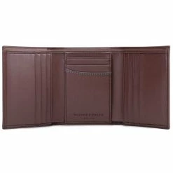 Watson & Wolfe Vegan Leather RFID Protective Trifold Wallet | Chestnut Brown Accessories