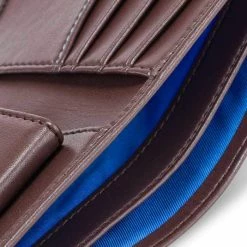 Watson & Wolfe Vegan Leather RFID Protective Wallet With Coin Pocket | Chestnut Brown & Cobalt Blue Accessories 13 Watson & Wolfe Vegan Leather RFID Protective Wallet With Coin Pocket | Chestnut Brown & Cobalt Blue Accessories