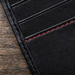 Watson & Wolfe Vegan Leather RFID Protective Trifold Wallet | Black