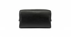Watson & Wolfe Vegan Leather Washbag | Black