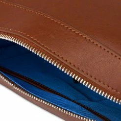 Watson & Wolfe Vegan Leather Washbag | Rust