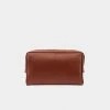 Watson & Wolfe Vegan Leather Washbag | Rust